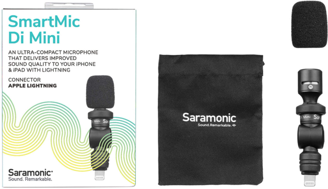 Saramonic - SmartMic DI Mini Ultra-Compact Condenser Microphone with Lightning for Apple iPhones & iPads_8