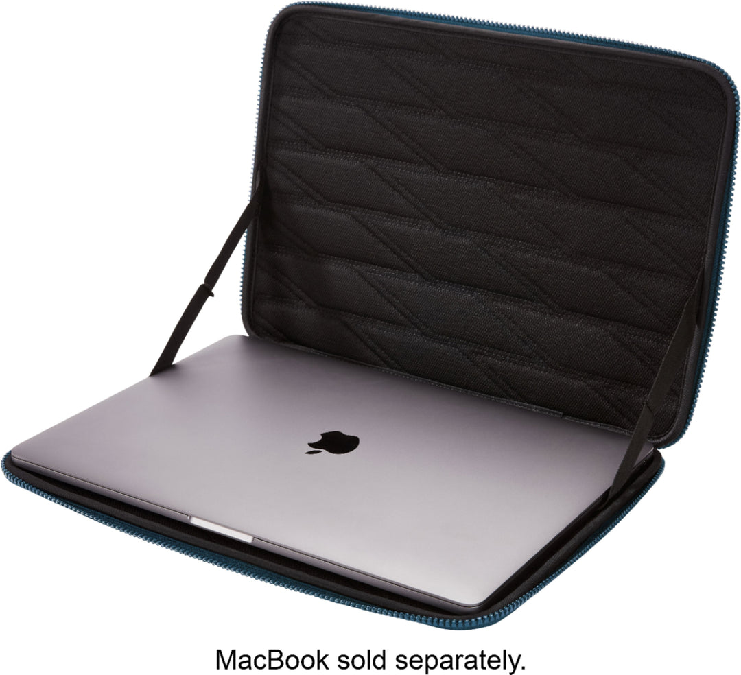 Thule - Gauntlet Laptop Sleeve Laptop Case for 16” Apple MacBook Pro, 15” Apple MacBook Pro, PCs Laptops & Chromebooks up to 14” - Blue_3