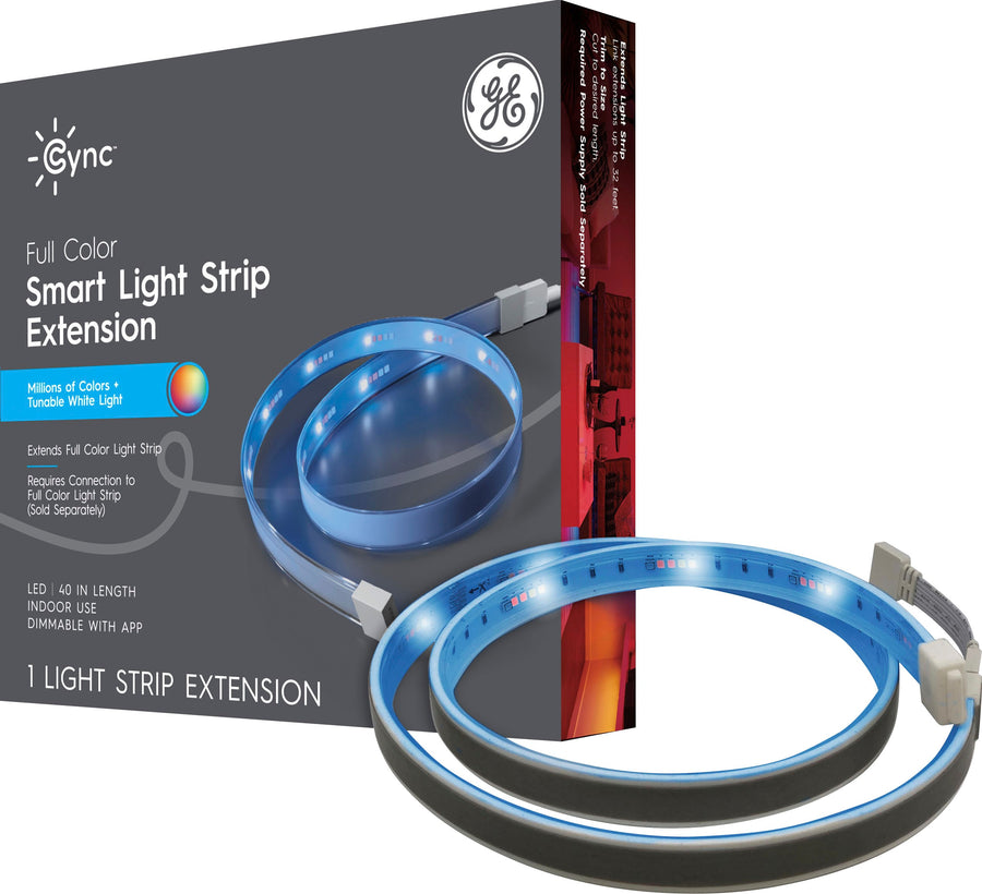 GE - CYNC Smart Full Color Direct Connect LED Strip Lights (40-inch Smart LED Strip Extension) - Full Color_0