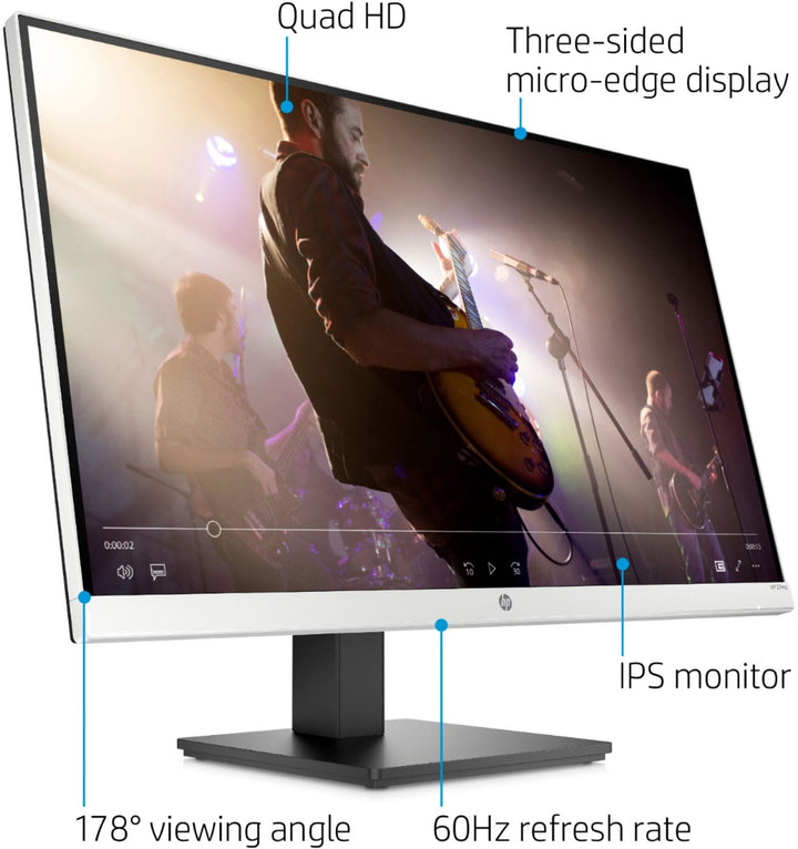 HP - 27mq 27" IPS LED QHD Monitor (HDMI, VGA) - Silver & Black_10