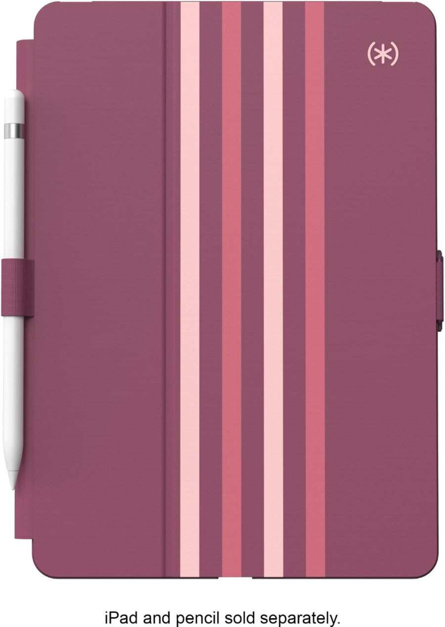 Speck - Balance Folio Case for Apple® iPad® 10.2" (7th, 8th, & 9th Gen 2021) - Crimson Forest/Lush Burgundy_0