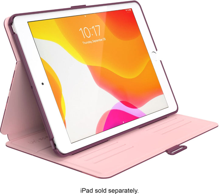 Speck - Balance Folio Case for Apple® iPad® 10.2" (7th, 8th, & 9th Gen 2021) - Crimson Forest/Lush Burgundy_5