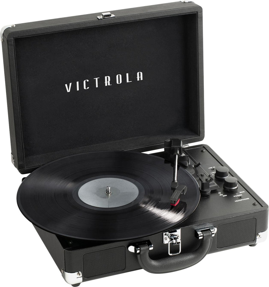 Victrola - Journey+ Bluetooth Suitcase Record Player - Black_0