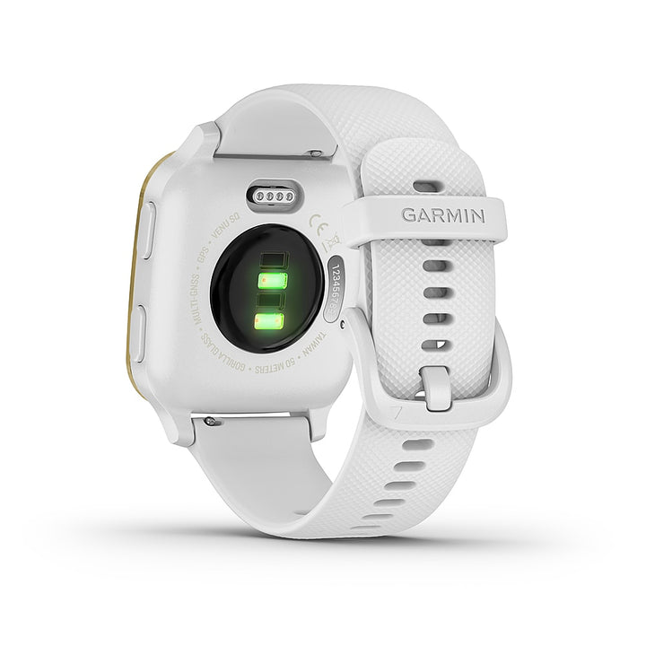 Garmin USA - Venu Sq GPS Smartwatch 33mm Fiber-Reinforced Polymer - White_3