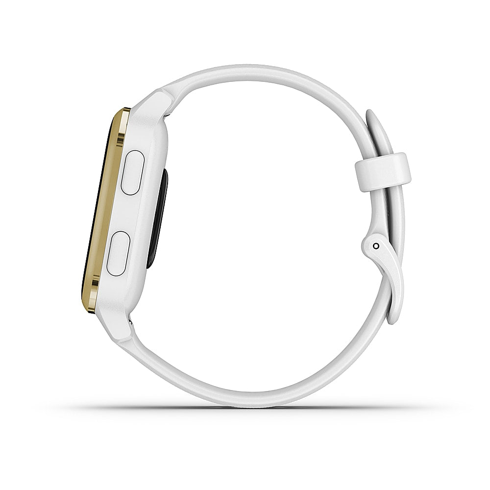 Garmin USA - Venu Sq GPS Smartwatch 33mm Fiber-Reinforced Polymer - White_4