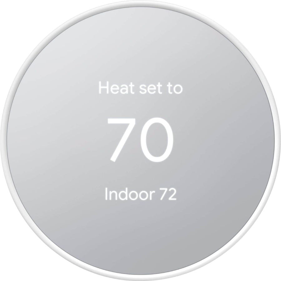 Google - Nest Smart Programmable Wifi Thermostat - Snow_0