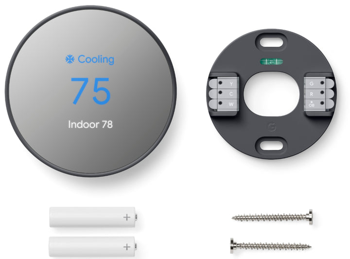 Google - Nest Smart Programmable Wifi Thermostat - Charcoal_6