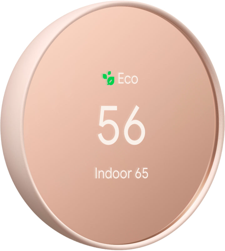 Google - Nest Smart Programmable Wifi Thermostat - Sand_3