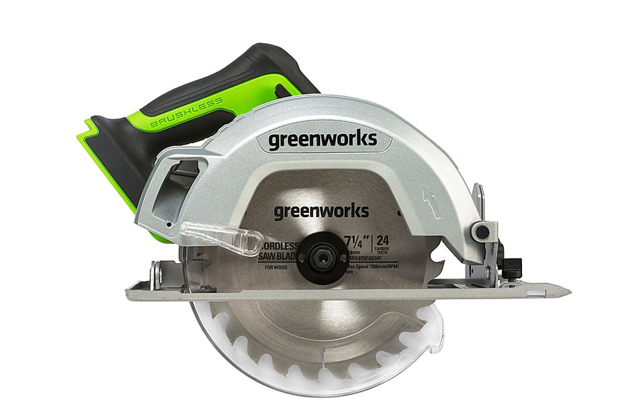 Greenworks - 24-Volt Cordless Brushless 7.25 in. Circular Saw (Battery and charger not included)_0