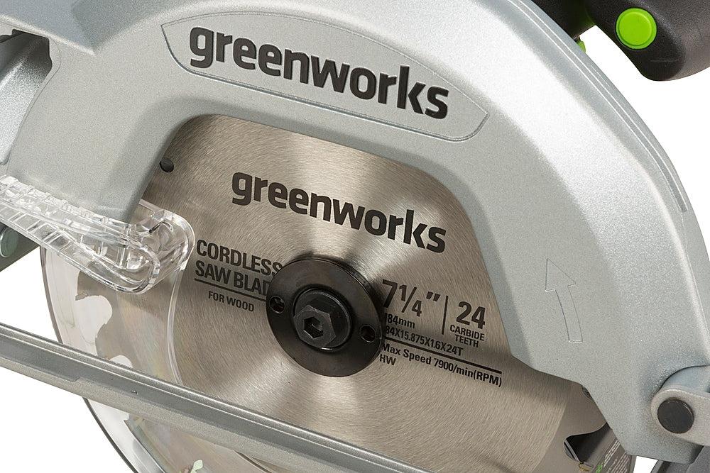 Greenworks - 24-Volt Cordless Brushless 7.25 in. Circular Saw (Battery and charger not included)_1