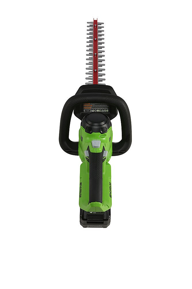 Greenworks - 22 in. 24-Volt Cordless Hedge Trimmer (4.0Ah Battery and Charger Included) - Black/Green_1