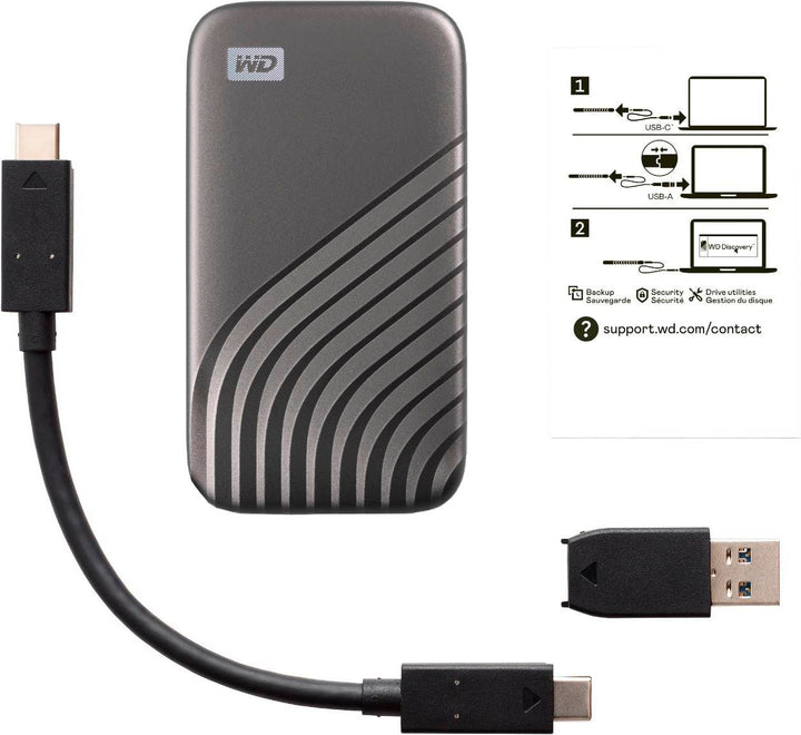 WD - My Passport 2TB External USB Type-C Portable SSD - Space Gray_8