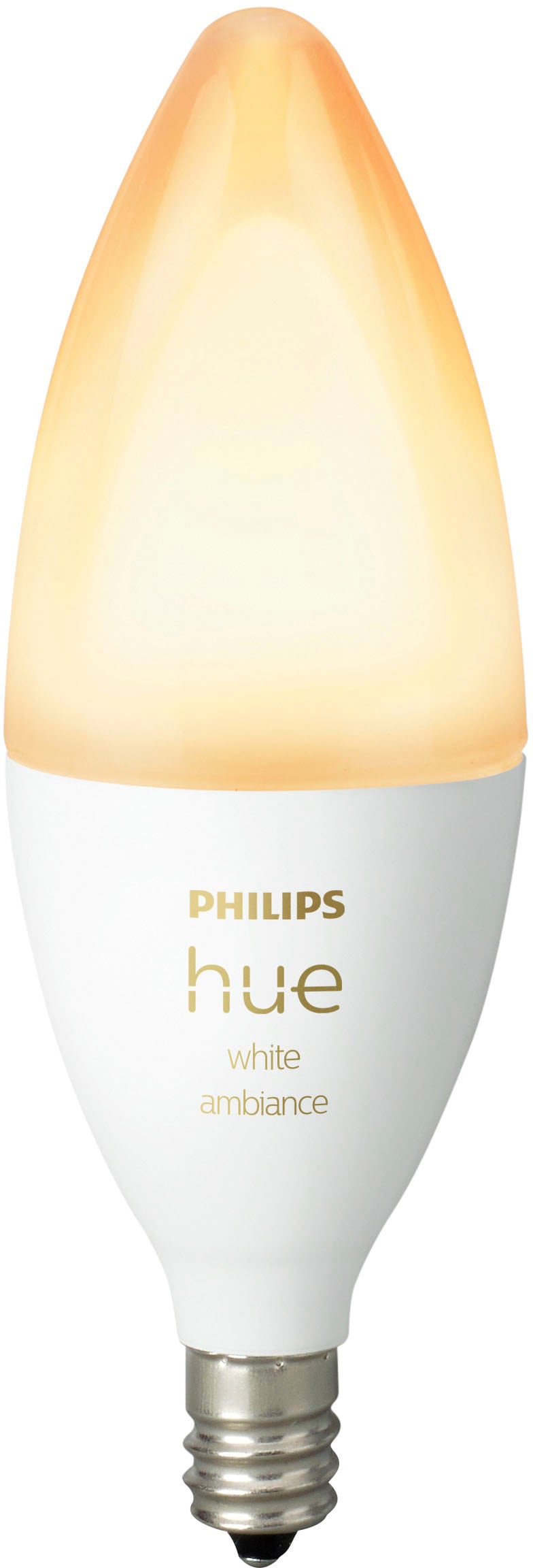 Philips - Hue White Ambiance E12 Smart LED Candelabra Bulb - White_1