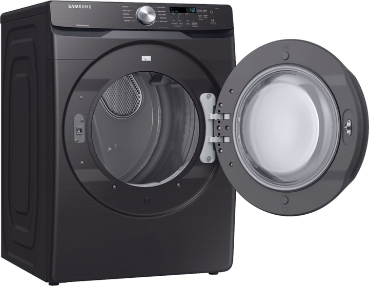 Samsung - 7.5 Cu. Ft. Stackable Electric Dryer with Sensor Dry - Black Stainless Steel_5