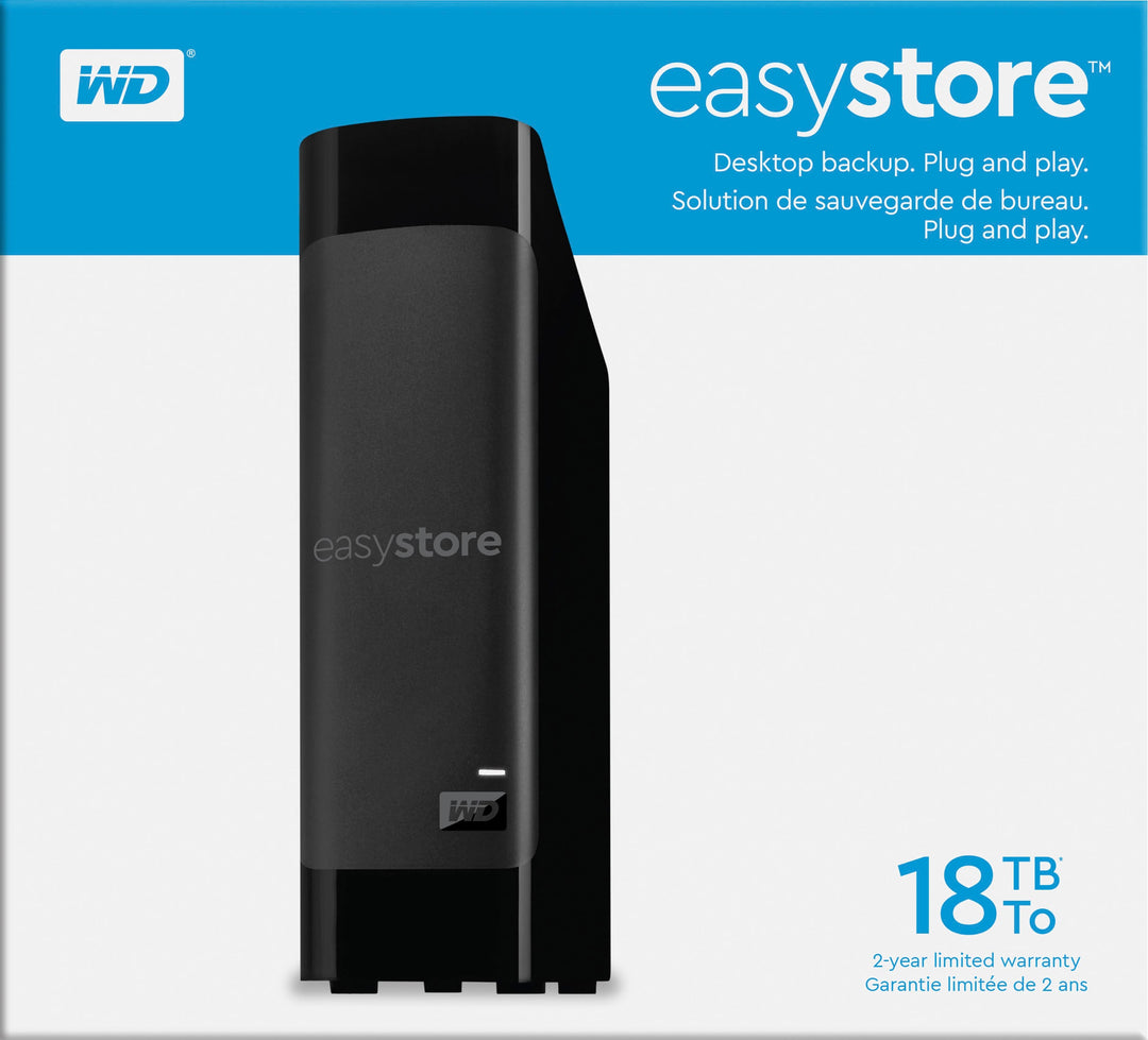 WD - easystore 18TB External USB 3.0 Hard Drive - Black_4