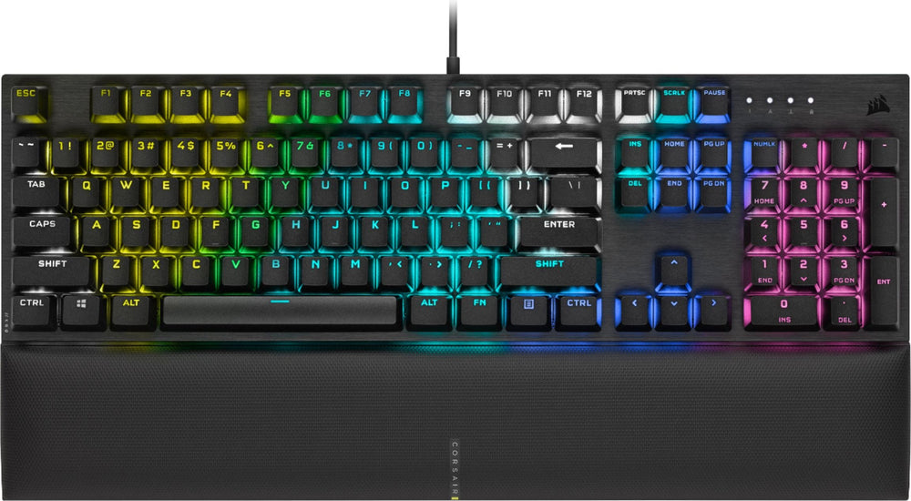 CORSAIR - K60 RGB Pro SE Full-size Wired Mechanical Cherry Viola Linear Gaming Keyboard with PBT Double-Shot Keycaps_1