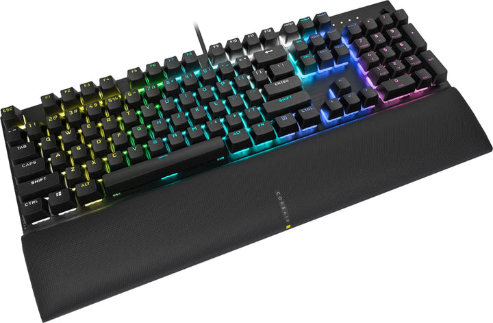 CORSAIR - K60 RGB Pro SE Full-size Wired Mechanical Cherry Viola Linear Gaming Keyboard with PBT Double-Shot Keycaps_0