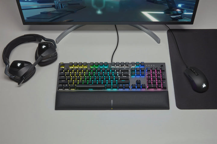 CORSAIR - K60 RGB Pro SE Full-size Wired Mechanical Cherry Viola Linear Gaming Keyboard with PBT Double-Shot Keycaps_16