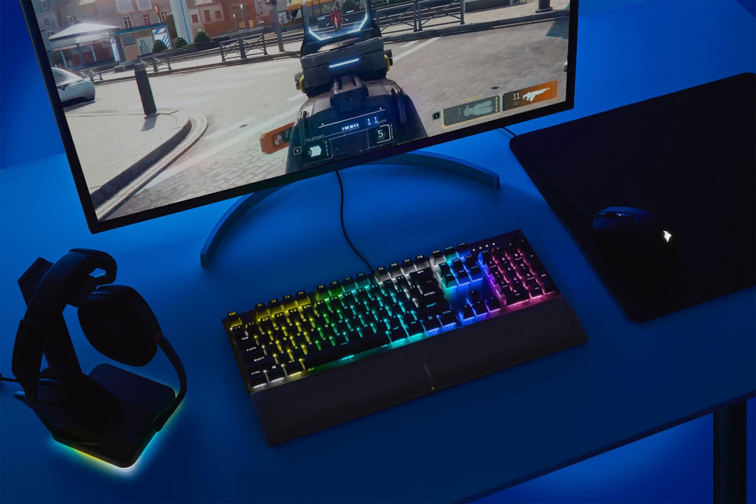 CORSAIR - K60 RGB Pro SE Full-size Wired Mechanical Cherry Viola Linear Gaming Keyboard with PBT Double-Shot Keycaps_17