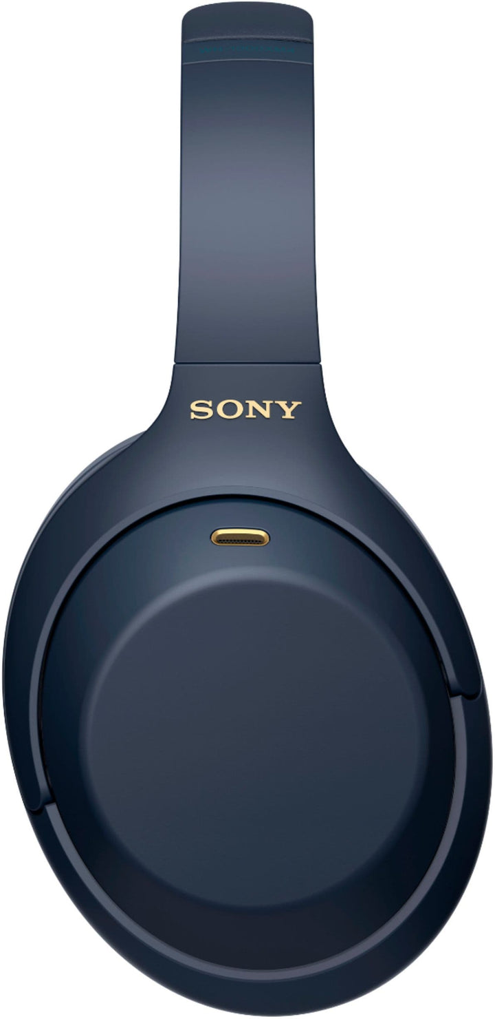 Sony - WH-1000XM4 Wireless Noise-Cancelling Over-the-Ear Headphones - Midnight Blue_7