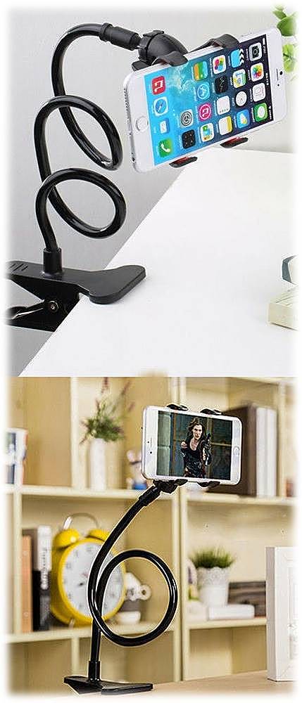 SaharaCase - Flexible Desk Mount for Most Cell Phones - Black_1