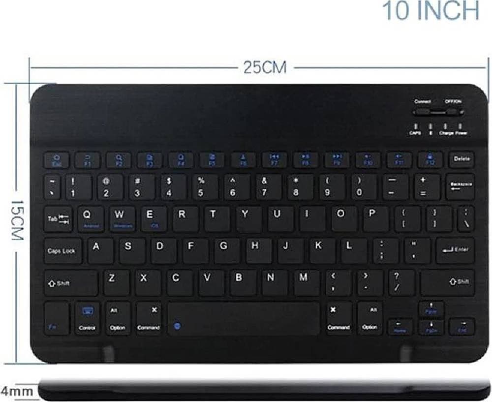 SaharaCase - Wireless Bluetooth Keyboard for Most Tablets and Computers - Black_6