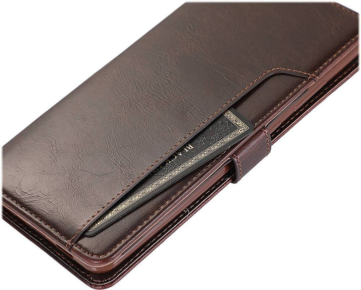 SaharaCase - Folio Wallet Case for Samsung Galaxy Note20 5G - Brown_2