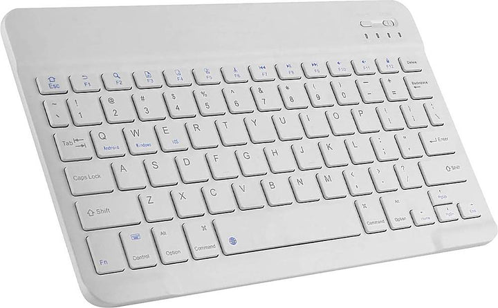 SaharaCase - Wireless Bluetooth Keyboard for Most Tablets and Computers - White_3