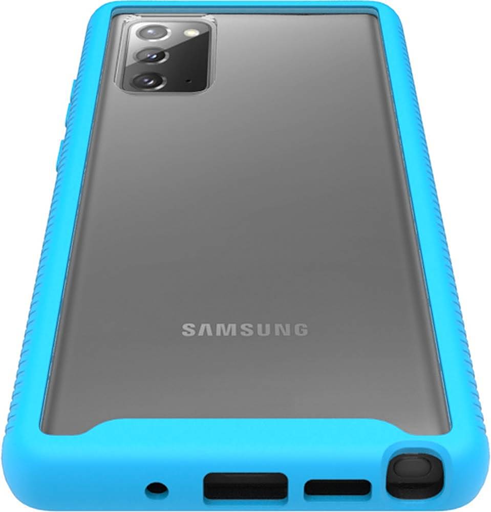 SaharaCase - GRIP Series Carrying Case for Samsung Galaxy Note20 5G - Aqua/Clear_5