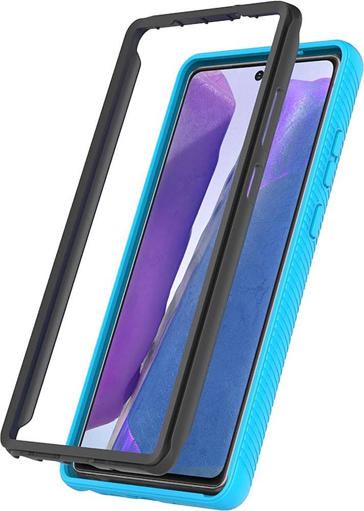 SaharaCase - GRIP Series Carrying Case for Samsung Galaxy Note20 5G - Aqua/Clear_4