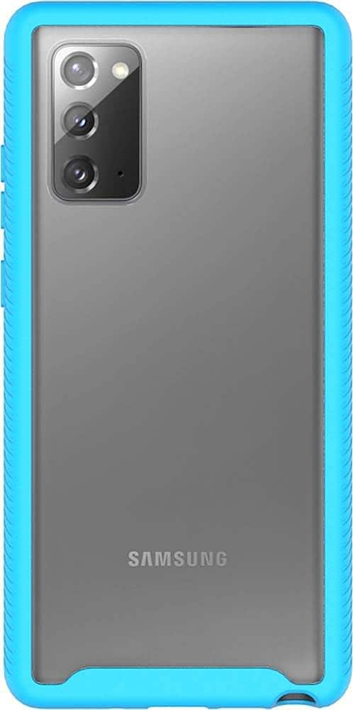 SaharaCase - GRIP Series Carrying Case for Samsung Galaxy Note20 5G - Aqua/Clear_1