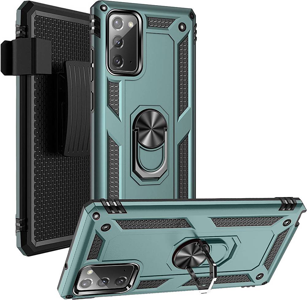 SaharaCase - Military Kickstand Series Carrying Case for Samsung Galaxy Note20 - Green_6