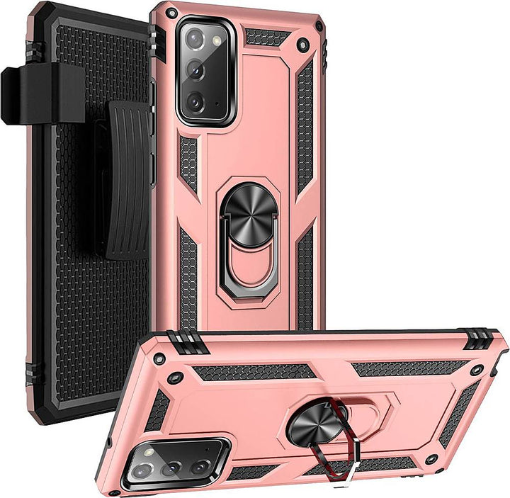 SaharaCase - Military Kickstand Series Carrying Case for Samsung Galaxy Note20 5G - Rose Gold_2