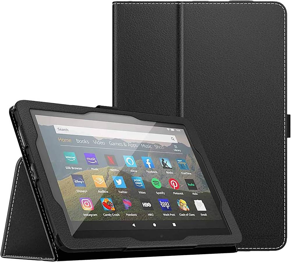 SaharaCase - Folio Case for Amazon Kindle Fire HD 8 and Fire HD 8 Plus (2020 and 12th Gen 2022) - Black_9