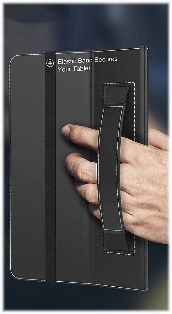 SaharaCase - Folio Case for Amazon Kindle Fire HD 8 and Fire HD 8 Plus (2020 and 12th Gen 2022) - Black_1