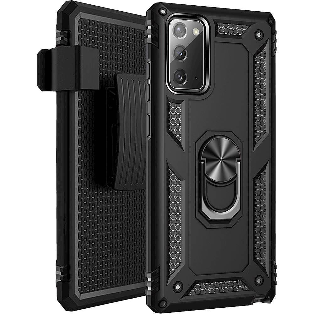 SaharaCase - Military Kickstand Series Carrying Case for Samsung Galaxy Note20 - Black_8