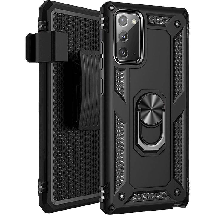 SaharaCase - Military Kickstand Series Carrying Case for Samsung Galaxy Note20 - Black_8