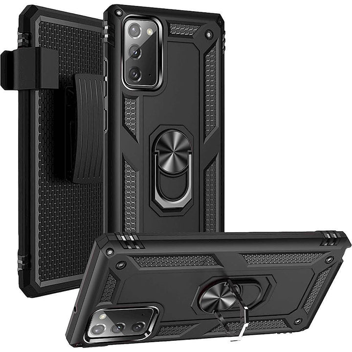 SaharaCase - Military Kickstand Series Carrying Case for Samsung Galaxy Note20 - Black_9