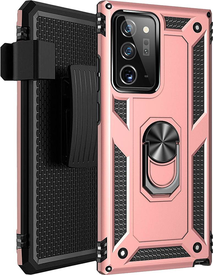 SaharaCase - Military Kickstand Series Carrying Case for Samsung Galaxy Note20 Ultra 5G - Rose Gold_2