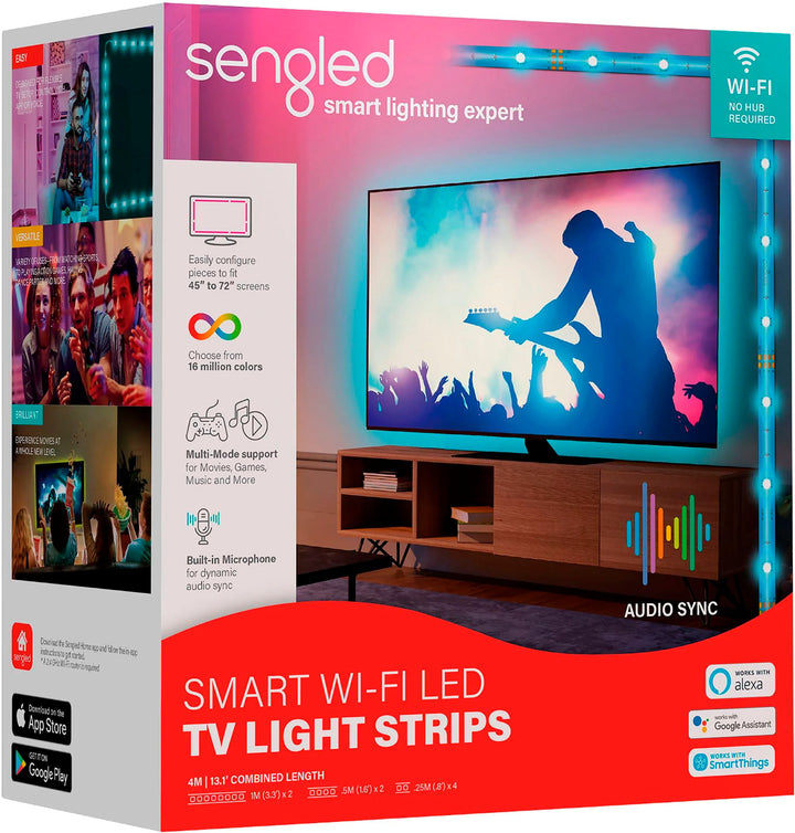 Sengled - Smart Wi-Fi LED TV Lightstrip (4M) - Multicolor_2