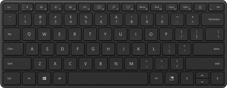 Microsoft - Designer Compact Wireless Keyboard - Matte Black_0