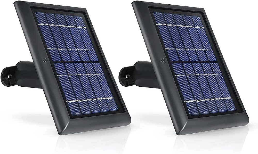 Wasserstein - Mountable Solar Panel 2 Pack for Arlo Ultra/Ultra 2, Arlo Pro 3/Pro 4, & Arlo Floodlight - Black_0
