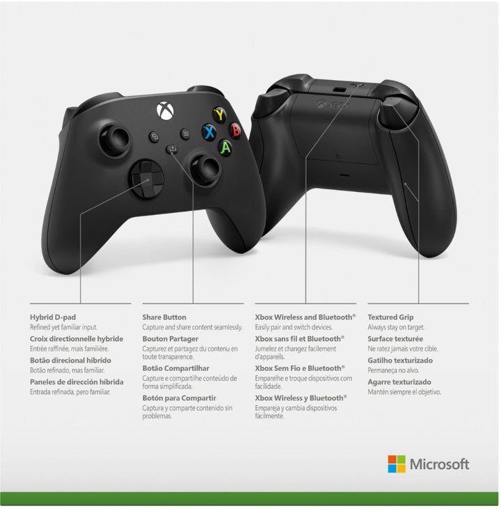 Microsoft - Xbox Wireless Controller for Xbox Series X, Xbox Series S, Xbox One, Windows Devices - Carbon Black_10