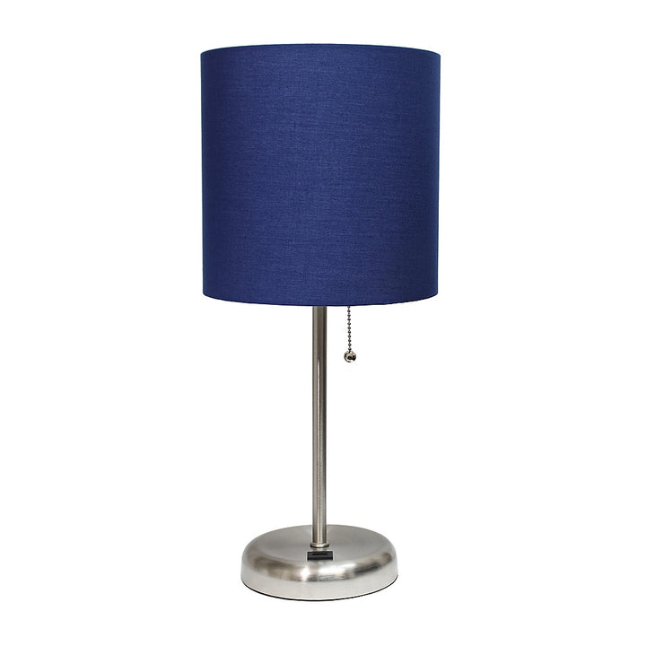 Limelights - Stick Lamp with USB charging port and Fabric Shade_1