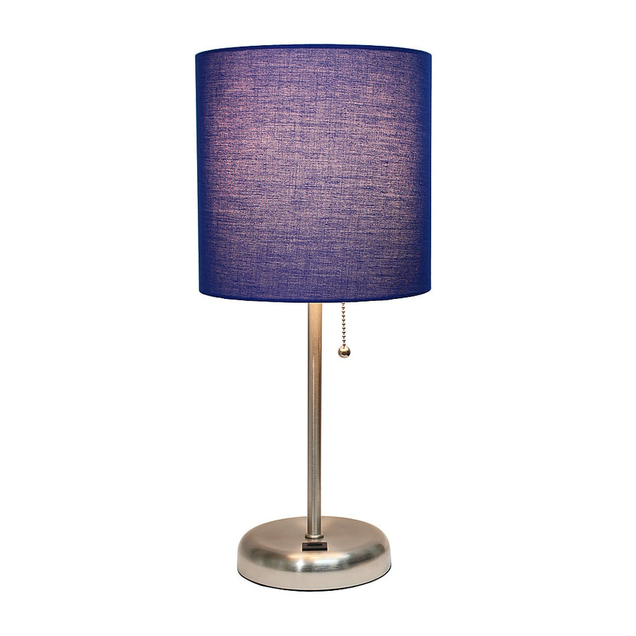 Limelights - Stick Lamp with USB charging port and Fabric Shade_0