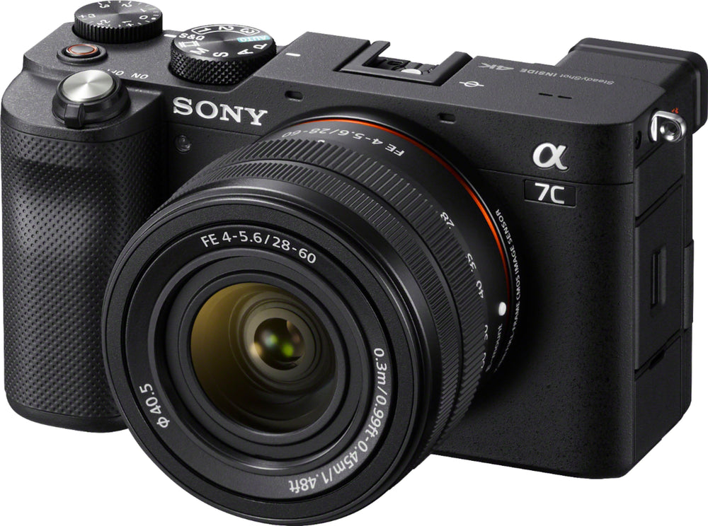Sony - Alpha 7C Full-frame Compact Mirrorless Camera with FE 28-60mm F4-5.6 lens - Black_1