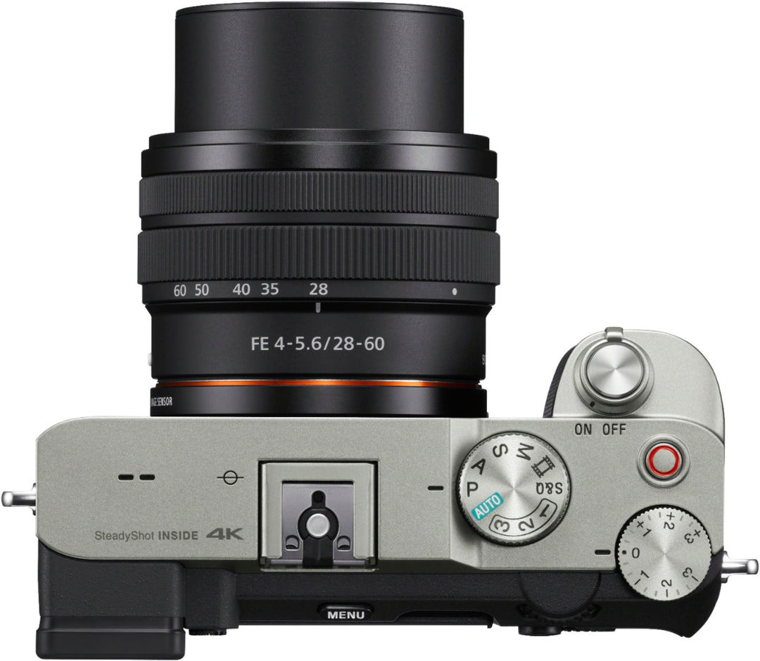 Sony - Alpha 7C Full-frame Compact Mirrorless Camera with FE 28-60mm F4-5.6 lens - Silver_1