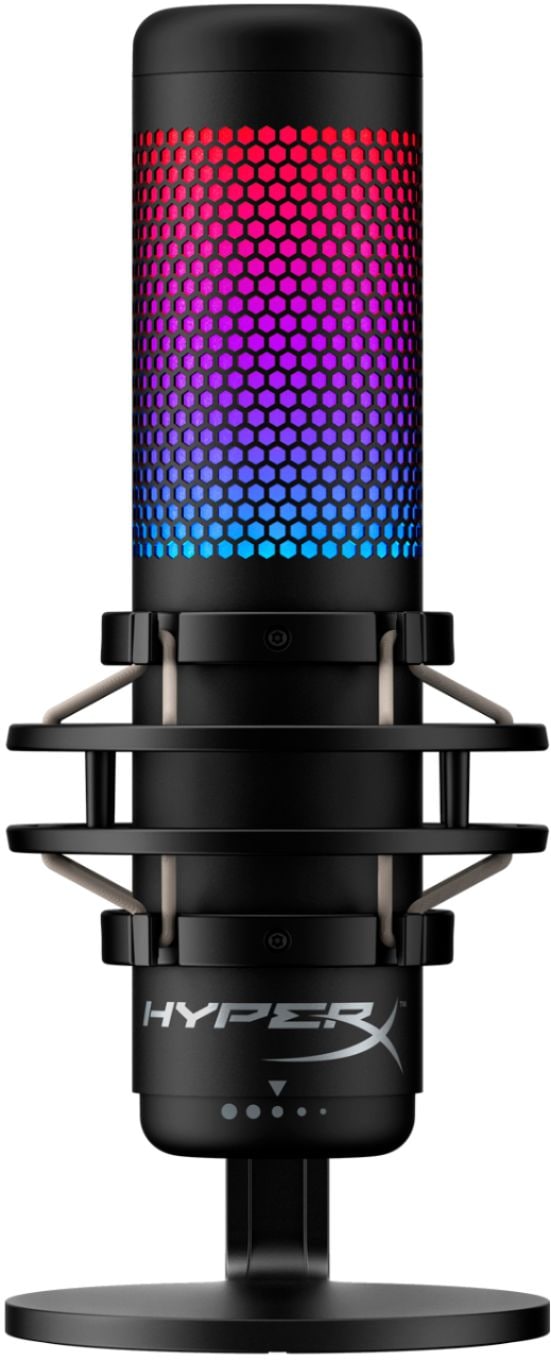 HyperX - QuadCast S Wired Multi-Pattern USB Electret Condenser Microphone_0
