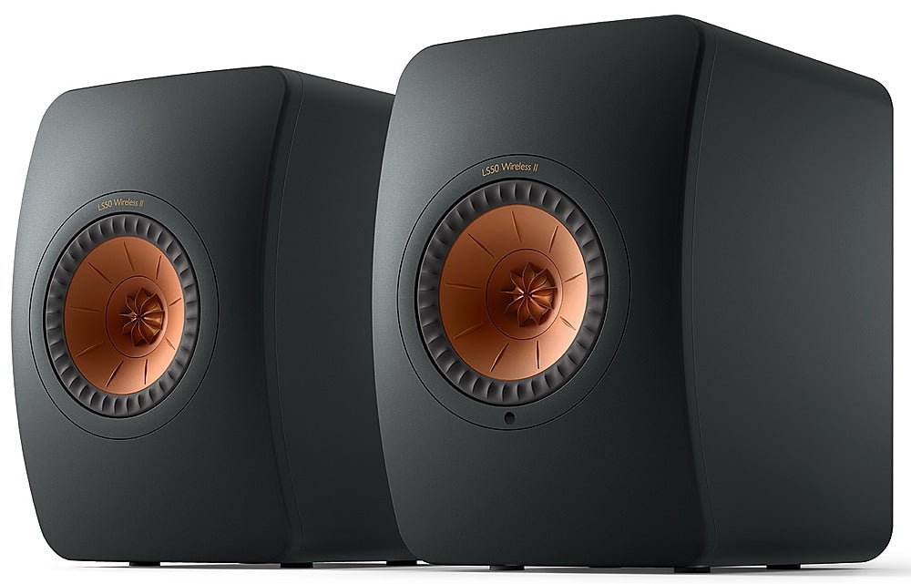 KEF - LS50 WIRELESS II Bookshelf Speakers Pair - Black_2