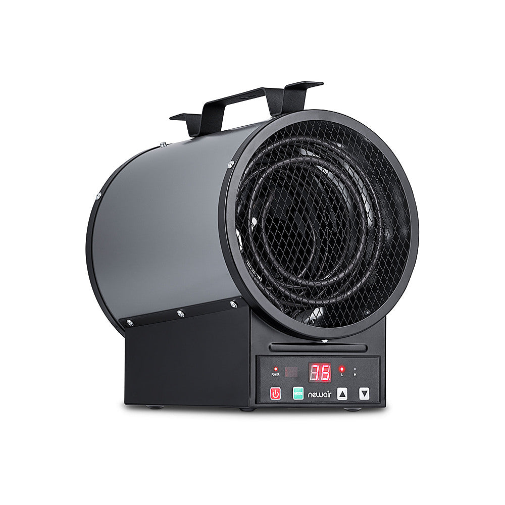NewAir - 500 Sq. Ft. 2-in-1 Freestanding or Mounted Electric Garage Heater with Remote Control - Gray_1